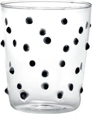 Obrázek produktu pro Zafferano Party Tumbler Glass Black 45 cl Sada 6 sklenic