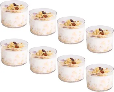 Obrázok produktu pre Sada 8 priehľadných pohárov na dezerty