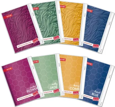 Obrázek produktu pro 12x ROTH 88470 Hausaufgabenheft unicolor, A5, sortiert