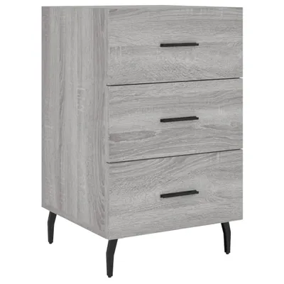 Produktbild von Nachttisch Grau Sonoma 40x40x66 cm Holzwerkstoff