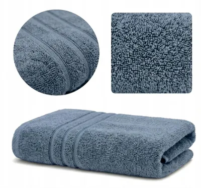 Produktbild von Frottee Handtuch 100% Baumwolle 100x150cm Blau 500g/m²