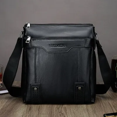 Immagine prodotto di Borsa a tracolla da uomo WEIXIER LE-15414 - Nera KP15414