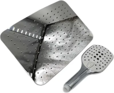 Produktbild von JOHO 304 Edelstahl Duschset ohne Armatur, Regendusche Duschsystem Duschgarniturset mit Duschstange und XXL Kopfbrause 35x25cm Chrom