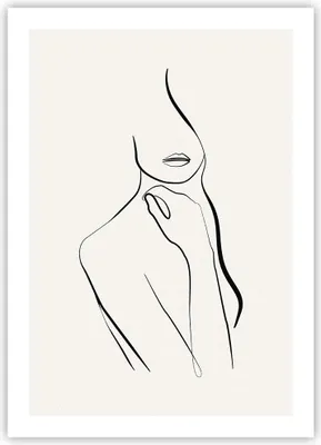 Produktbild von Poster - Poster ohne Rahmen - Frau Skizze Zeichnung - 50x70 cm - Wand Bild - Wanddeko - Wandbilder - Kunstposter - Wandposter - Bilder - Kunstdruck - Wanddekoration - Wandbild - P2XPA50x70-5045