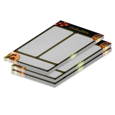Produktbild von PRICARO Einkaufsliste "Pizza Toscana", magnetisch, A5, 50 Blatt, 3 Stück