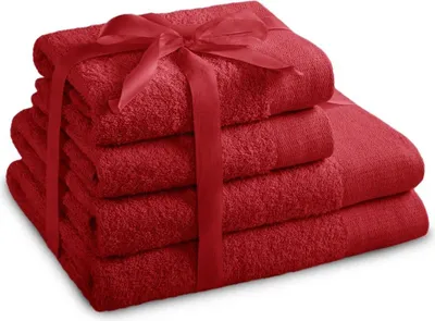 Zdjęcie produktu dla Zestaw Ręczników 2*70x140 + 2*50x100 czerwony AmeliaHome