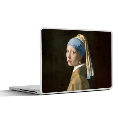 Produktbild von MuchoWow® Laptop Aufkleber Sticker Cover Mädchen mit Perlenohrring - Gemälde - Alte Meister - Vermeer 32.5x23.5 cm - Sticker für Laptop - Selbstklebend