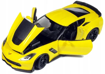 Obrázek produktu pro Welly Chevrolet Corvette Z06 2017 žlutý kovový model auta