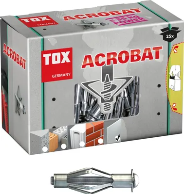 Produktbild von TOX  Metall-Hohlraumdübel Acrobat M4/38 (25 Stk.), 035101231