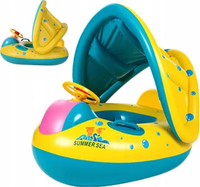 Image de Voiture ponton pour enfants avec auvent 73x66x50cm, options_color : []