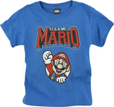 Produktbild von Super Mario T-Shirt Uni Kids - It's A Me, Mario blau 140
