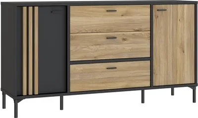 Obrázek produktu pro Příborník Joakimis Jmxk231-M637 Komoda 160X86X42 cm 3 zásuvky 2 dvířka
