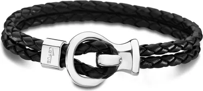 Produktbild von Lederarmband schwarz LS1841-2/1 Lotus Style Armband zweireihig