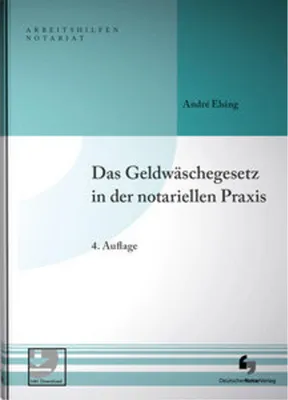Produktbild von Das Geldwäschegesetz in der notariellen Praxis