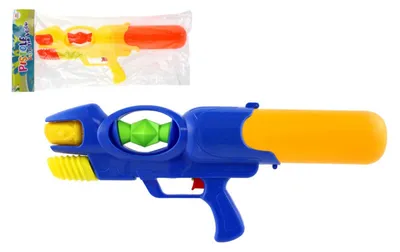 Obrázok produktu pre Plastová vodná pištoľ, 50 cm, 2 farby, v sáčku