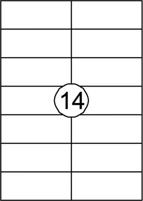 Produktbild von Quantore - Etikett 105x42,4mm 1400 Stück