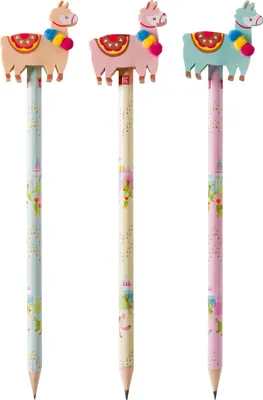 Immagine prodotto di BRUNNEN 102739701 Bleistift mit Radiergummi "Lama" Länge: 17 cm