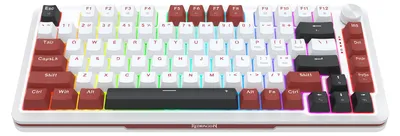 Produktbild von REDRAGON K721WRB-RGB Stormhunter, Kabelgebunden, Mechanischer Switch, Weiß, Schwarz