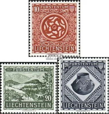Produktbild von Briefmarken Liechtenstein 1953 Mi 319-321 (kompl.Ausg.) gestempelt Landesmuseum