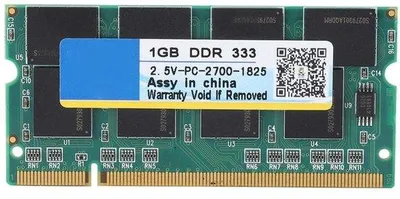 Imagen del producto de Módulo de memoria DDR de 1G - 333 MHz - PC-2700 - 200 pines - Memoria para portátiles - Compatibilidad total para Intel
