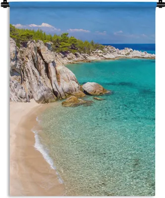 Produktbild von MuchoWow® Wandteppich Wandbehang Meer - Strand - Sommer 150x200 cm Tapisserie Dekoration Wandtuch - Wandaufhängung - Moderner