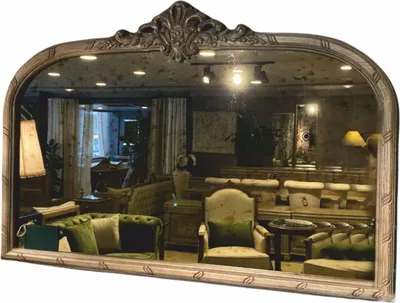 Produktbild von Casa Padrino Luxus Barock Spiegel Naturfarben / Grau 140 cm - Barock Möbel