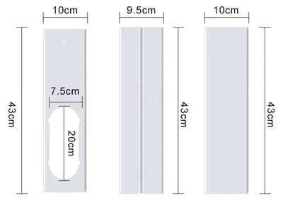 Produktbild von Verstellbare Fensterdichtungsplatte für universelle tragbare Klimaanlagen