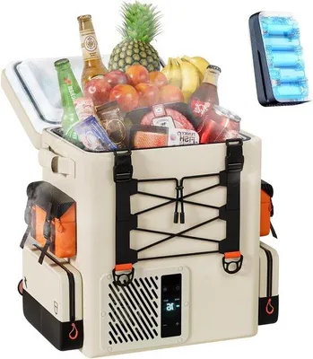 Produktbild von Elektrische Koelbox 16l 12/24V DC/AC für Camping, E-Bike, Reisen, schnelle Kühlung