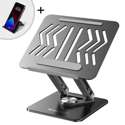Produktbild von Wozinsky WRS-CPY84SB, Laptop- & Tablet-Ständer, Schwarz, Aluminium, Stahl, 43,9 cm (17.3"), 250 mm, 60 mm