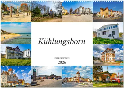 Produktbild von Kühlungsborn Impressionen (Wandkalender 2026 DIN A2 quer), CALVENDO Monatskalender