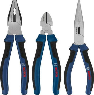 Produktbild von Zangen-Set, Mehrkomponentengriffe, 3-tlg.