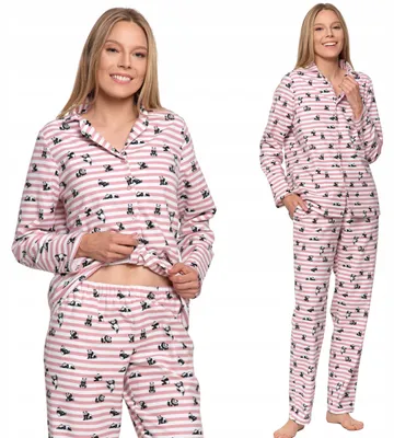 Zdjęcie produktu dla Uroczy Damski Piżama Dwuczęściowa Koszulka W Panda Moraj S
