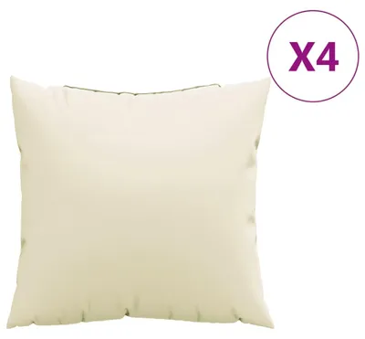 Immagine prodotto di vidaXL Cuscini per divano 4 pezzi crema 40x40 cm in tessuto