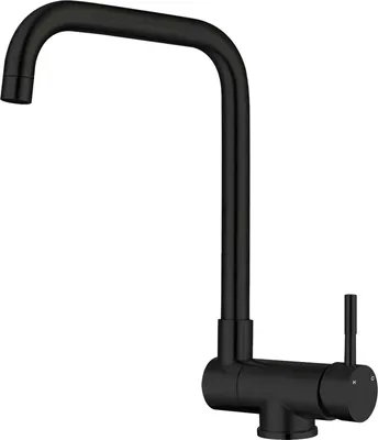 Produktbild von AICA Wasserhahn Doppelfunktion 360° Drehbare Kippbare Schwarz Küchenarmatur mit 304 Edelstahl und Keramikventil Mischbatterie