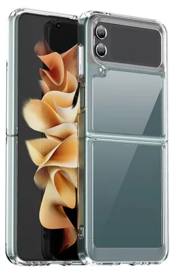 Produktbild von König Design Hülle kompatibel mit Samsung Galaxy Z Flip4 5G Kunststoff Soft Handyhülle - Handy Case Transparent