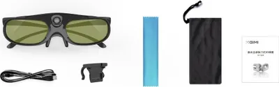 Produktbild von XGIMI 3D Brille Neu, 60 h, 80 mA, Lithium Polymer (LiPo), Schwarz, Kunststoff, 1 Stück(e)