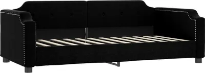 Immagine prodotto di vidaXL Letto da giorno nero 90x200 cm in tessuto