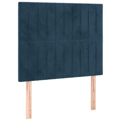 Produktbild von Kopfteil Dunkelblau 100x5x118/128 cm Samt