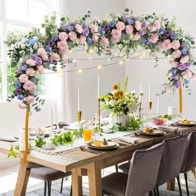 Image de Arche de table extensible - Barre de table décorative avec pinces