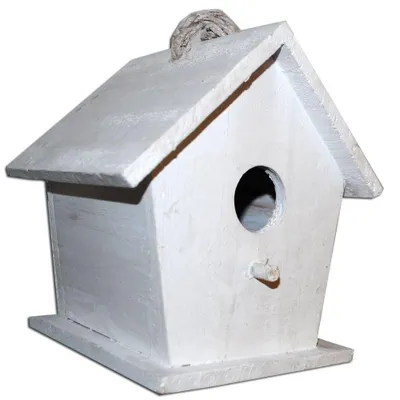 Produktbild von Holznistkasten LASSE Vogelhaus Shabby Chic Weiß