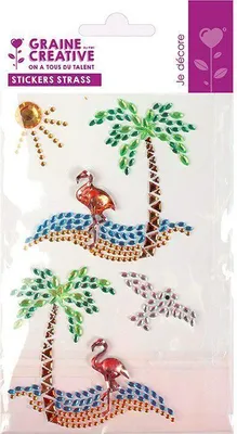 Produktbild von 4 Strassaufkleber 15 x 9,5 cm - Paradiesinsel