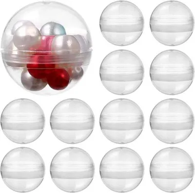 Imagen del producto de Cápsulas de plástico redondas transparentes, permeables para dispensadores, 100 unidades, translúcidas