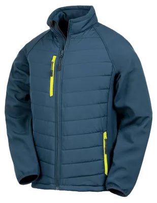 Produktbild von Result - "Compass" Softshelljacke für Damen LT726 (M) (Marineblau/Gelb)