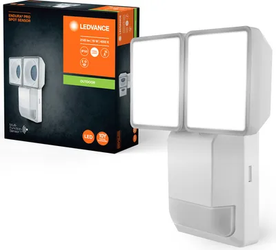 Zdjęcie produktu dla Naświetlacz LED Reflektor Zewnętrzny Lampa 16W 1500lm 4000K IP55 Biały Z Czujnikiem Ruchu i Zmierzchu Endura Ledvance