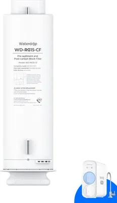 Produktbild von Waterdrop WD-G5P500-CF-Filter, Ersatz für das WD-G5P500-Untertisch-Umkehrosmosesystem, 6 Monate Lebensdauer