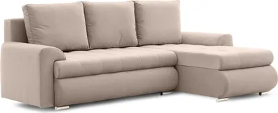 Produktbild von Ecksofa TOKIO VI PRO mit Schlaffunktion! Eckcouch mit Bettkasten! Stoff: PAROS 02 Beige (muster 1) Rechts