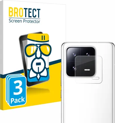 Produktbild von 3x BROTECT Schutzglas für Xiaomi 13 Pro (NUR Kameraschutz) Schutzfolie Panzer Folie Glas Display Schutz klar