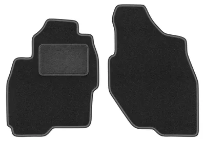 Produktbild von Velours-Fußmatten Vorne für Mitsubishi Pajero Pinin 1999-2006 (SUV) – 2-tlg, Graphit, passgenau – Wielganizator LUX