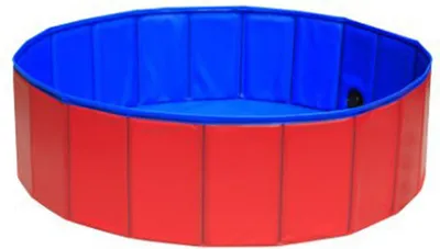 Obrázek produktu pro Skládací bazén Přenosný bazén pro psy Kulatý zesílený PVC Koupací vana pro děti z mateřské školy Rodina Děti