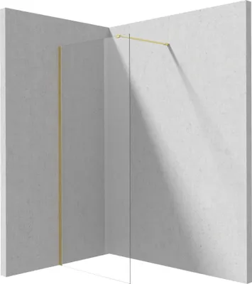 Productafbeelding van Douchewand walk-in, 90 cm, gehard glas 6 mm, voorzien van Active Cover coating, installatie zonder douchebak mogelijk, modern design
